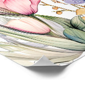 Een Leven van Vlinders Wildflower Vrijgezellenfees Poster (Hoek)