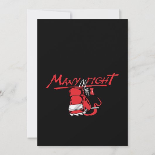 Eén leven Vele gevechten Kaart (Voorkant)