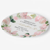 Een Leven Vol Vlinders Roze Bruidsfeest Papieren Bordje (Gekanteld)