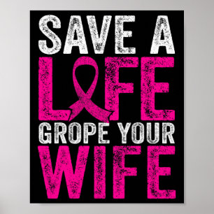 Een leven vrouw plezier borstkanker bewustzijn poster