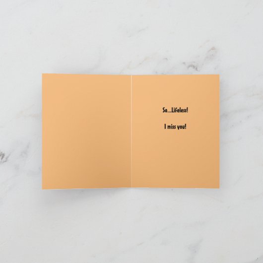 Een leven zonder jou, een kat kaart (Binnen)