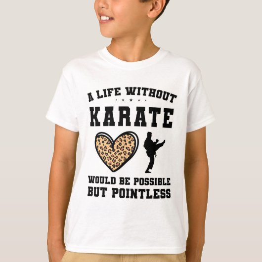 Een leven zonder karate zou mogelijk zijn, maar pu t-shirt (Voorkant)