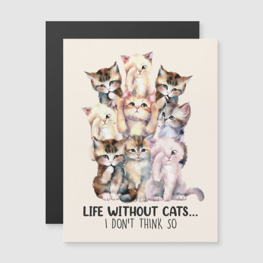 Een leven zonder katten? Ik denk het niet (Voorkant / Achterkant)