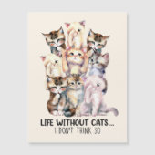 Een leven zonder katten? Ik denk het niet (Voorkant)