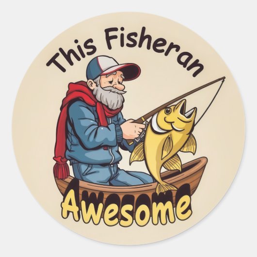 Een levendig aquatisch avontuur ronde sticker (Voorkant)