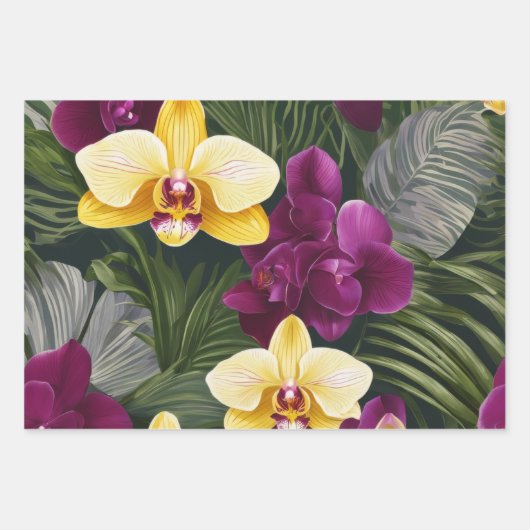 Een levendig assortiment bloemen inpakpapier vel (Voorkant 2)