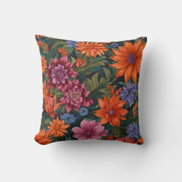 Een levendig assortiment bloemen kussen