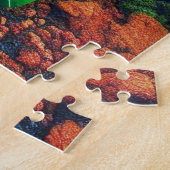 Een levendig bloemmotief legpuzzel (Zijkant)