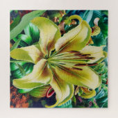 Een levendig bloemmotief legpuzzel (Horizontaal)
