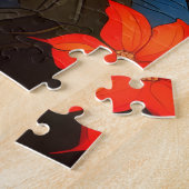 Een levendig bloemstuk legpuzzel (Zijkant)