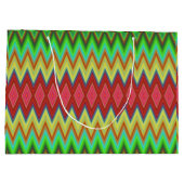 Een levendig cadeautas met een opvallend, kleurrij (Achterkant)