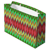 Een levendig cadeautas met een opvallend, kleurrij (Achterkant Gekanteld)