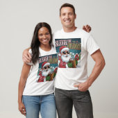 Een levendig en speels T-shirt met kerstthema (Unisex)