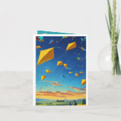 Een levendig festivalWenskaart Bedankkaart (Achterkant)