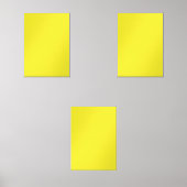 Een levendig geel vierkant omsloten door een helde muurkunst sets (Voorkant)