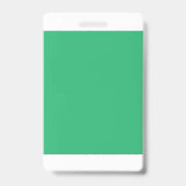 Een levendig groen blad met prominente aderen en e badge (Achterkant)