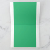 Een levendig groen blad met prominente aderen en e kaart (Binnen)