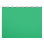 Een levendig groen blad met prominente aderen en e kalender (Hoes)