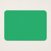 Een levendig groen blad met prominente aderen en e visitekaartje (Achterkant)