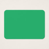 Een levendig groen blad met prominente aderen en e visitekaartje (Voorkant)