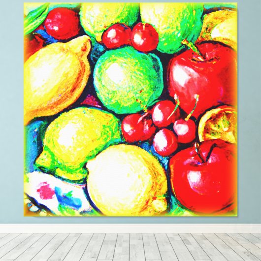 Een levendig kleefmiddel. Bestel nu Canvas Afdruk (Insitu (Houten vloer))