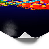 Een levendig mandala perfect poster (Hoek)