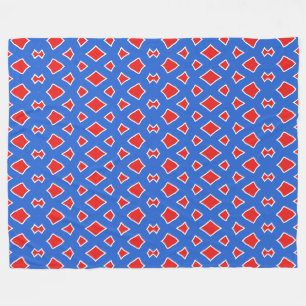 Een levendig meer kleuren stof print patroonontwer fleece deken