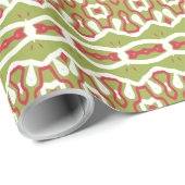 Een levendig meerkleurig klassiek trendy patroonon cadeaupapier (Rol Hoek)