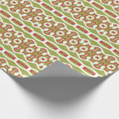 Een levendig meerkleurig klassiek trendy patroonon cadeaupapier (Hoek)