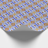 Een levendig meerkleurig klassiek trendy patroonon cadeaupapier (Hoek)