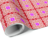 Een levendig meerkleurig klassiek trendy patroonon cadeaupapier (Rol Hoek)