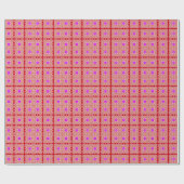 Een levendig meerkleurig klassiek trendy patroonon cadeaupapier (Vlak)