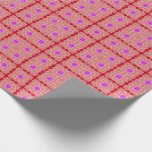 Een levendig meerkleurig klassiek trendy patroonon cadeaupapier (Hoek)