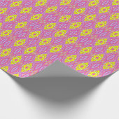 Een levendig meerkleurig klassiek trendy patroonon cadeaupapier (Hoek)