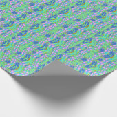 Een levendig meerkleurig klassiek trendy patroonon cadeaupapier (Hoek)