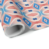 Een levendig meerkleurig klassiek trendy patroonon cadeaupapier (Rol Hoek)