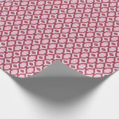 Een levendig meerkleurig klassiek trendy patroonon cadeaupapier (Hoek)