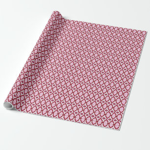 Een levendig meerkleurig klassiek trendy patroonon cadeaupapier