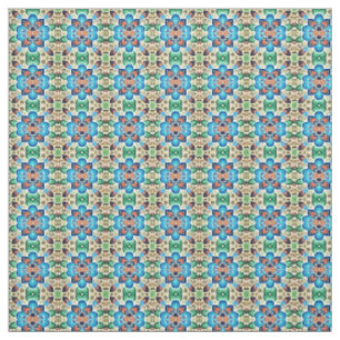 Een levendig multicolor bloemenstof patroon ontwer stof