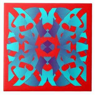 Een levendig multicolor klassiek patroon keramisch tegeltje