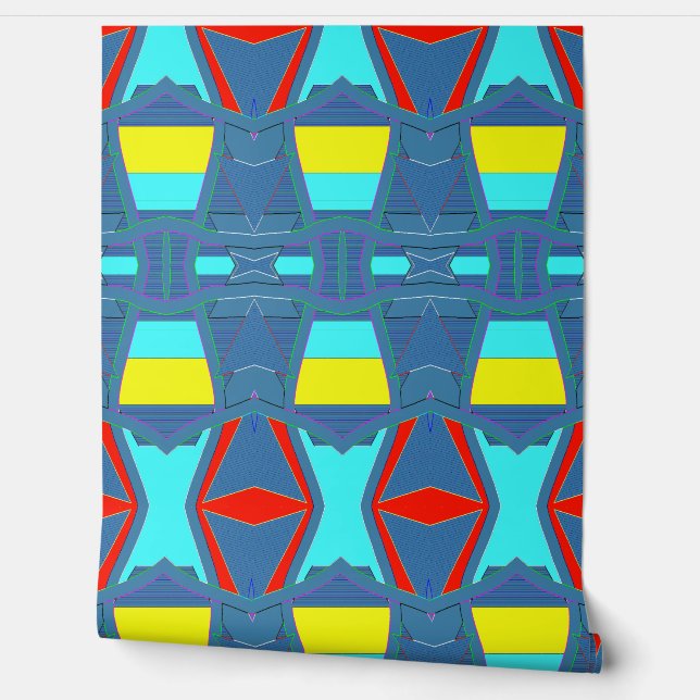 Een levendig multicolor klassieker "Ratti_Creative Behang (Afrollen)
