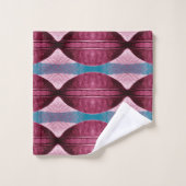 Een levendig multicolor stof print patroon ontwerp bad handdoek (Wasdoekje)