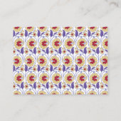 Een levendig ontwerp met geel en oranje krat plaatskaartje (Achterkant)