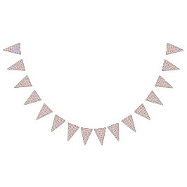 Een levendig ontwerp met geel en oranje krat vlaggetjes