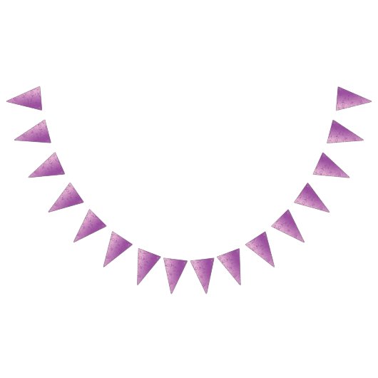 Een levendig paars stofontwerp met ingewikkelde vlaggetjes (Alle)