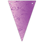Een levendig paars stofontwerp met ingewikkelde vlaggetjes (Tweede vlag)