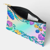 Een levendig psychedelisch bessenpatroon etui (Open)