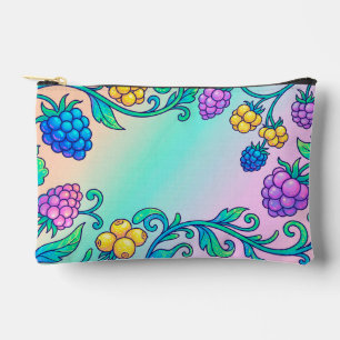 Een levendig psychedelisch bessenpatroon etui