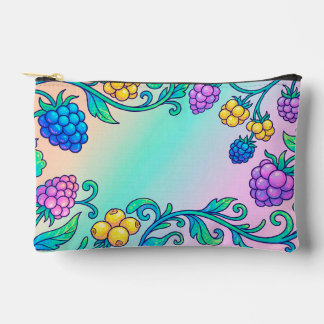 Een levendig psychedelisch bessenpatroon etui