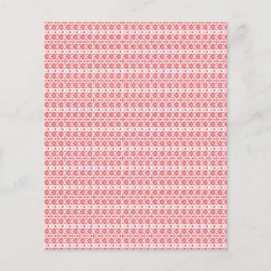 Een levendig rood en oranje abstract ontwerp met s flyer (Voorkant)